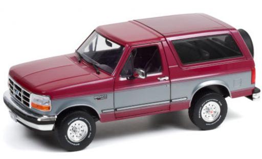 Modellautos Ford Bronco 1/18 Greenlight XLT rot/grau 1996 Ford Bronco 1/18 Greenlight XLT rot/grau 1996 modellautos