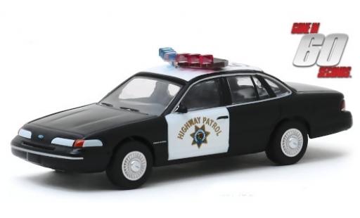 Ford Crown 1/64 Greenlight Victoria Police Interceptor California Highway Patrol 1992 Gone in 60 Seconds modellautos