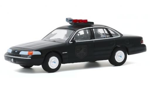 Ford Crown 1/64 Greenlight Victoria Police Interceptor schwarz/matt-schwarz Black Bandit Police 1992 modellautos