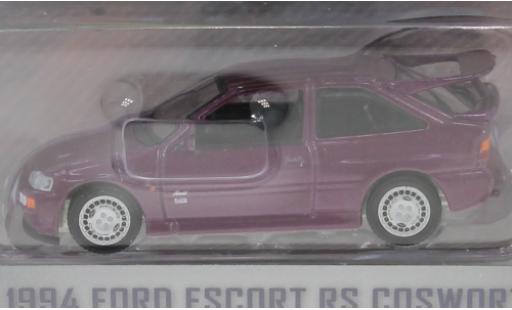 Modellautos Ford Escort 1/64 Greenlight MkV RS Cosworth mettalic lila RHD 1994 Ford Escort 1/64 Greenlight MkV RS Cosworth mettalic lila RHD 1994 modellautos