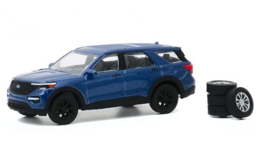 Modellautos Ford Explorer 1/64 Greenlight ST mettalic blau 2020 avec Ersatzrädern Ford Explorer 1/64 Greenlight ST mettalic blau 2020 avec Ersatzrädern modellautos