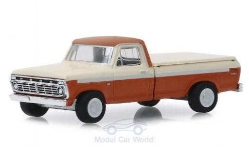 Modellautos Ford F-1 1/64 Greenlight 00 mettalic braun/weiss 1973 Ford F-1 1/64 Greenlight 00 mettalic braun/weiss 1973 modellautos