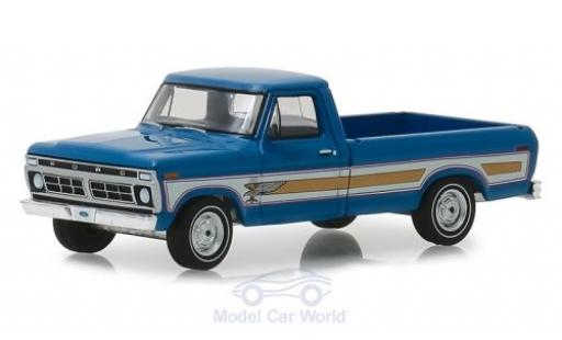Modellautos Ford F-1 1/64 Greenlight 00 Pick-Up blau 1976 Ford F-1 1/64 Greenlight 00 Pick-Up blau 1976 modellautos