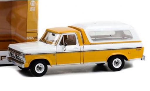 Modellautos Ford F-1 1/18 Greenlight 00 Pick Up gelb/weiss 1976 mit abnehmbarem HardTop Ford F-1 1/18 Greenlight 00 Pick Up gelb/weiss 1976 mit abnehmbarem HardTop modellautos