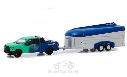 Modellautos Ford F-1 1/64 Greenlight 50 Falken Tires 2017 with Aerovault Trailer Ford F-1 1/64 Greenlight 50 Falken Tires 2017 with Aerovault Trailer modellautos