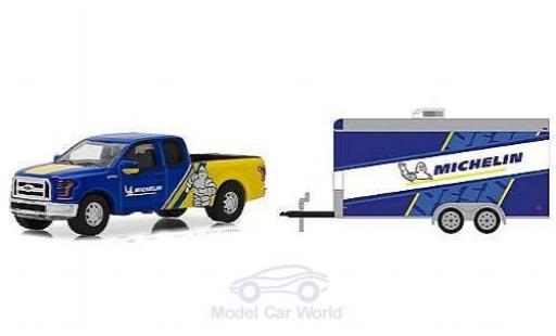 Modellautos Ford F-1 1/64 Greenlight 50 Michelin Tires Racing 2016 mit Autotransportanhänger Ford F-1 1/64 Greenlight 50 Michelin Tires Racing 2016 mit Autotransportanhänger modellautos