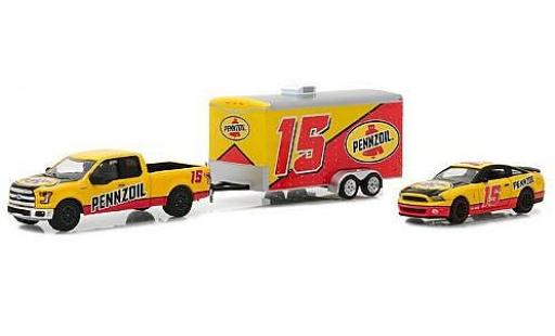 Modellautos Ford F-1 1/64 Greenlight 50 Pennzoil 2015 with 2012 Shelby GT500 and Enclosed Car Hauler Ford F-1 1/64 Greenlight 50 Pennzoil 2015 with 2012 Shelby GT500 and Enclosed Car Hauler modellautos