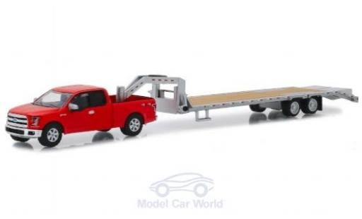 Modellautos Ford F-1 1/64 Greenlight 50 rot 2017 mit Gooseneck Trailer Ford F-1 1/64 Greenlight 50 rot 2017 mit Gooseneck Trailer modellautos