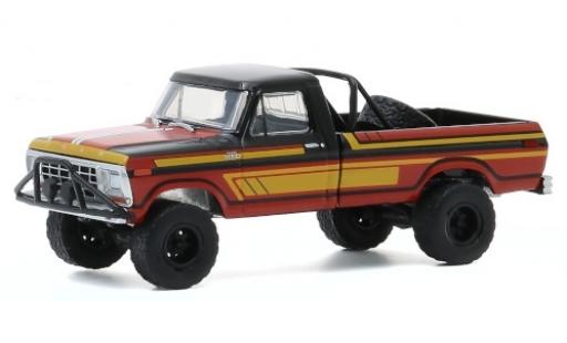 Ford F-250 1/64 Greenlight Custom schwarz/Dekor 1978 modellautos