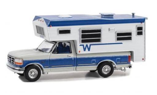 Modellautos Ford F-250 1/64 Greenlight grau/blau 1992 1:64 Ford F-250 1/64 Greenlight grau/blau 1992 1:64 modellautos