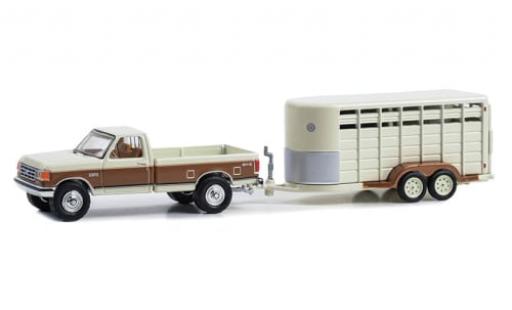 Modellautos Ford F-250 1/64 Greenlight XLT Lariat weiss/braun 1991 1:64 Ford F-250 1/64 Greenlight XLT Lariat weiss/braun 1991 1:64 modellautos
