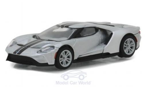 Modellautos Ford GT 1/64 Greenlight silber/schwarz 2017 Ford GT 1/64 Greenlight silber/schwarz 2017 modellautos