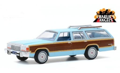 Modellautos Ford LTD 1/64 Greenlight Country Squire blau/Holzoptik Charlies Angels 1979 Ford LTD 1/64 Greenlight Country Squire blau/Holzoptik Charlies Angels 1979 modellautos