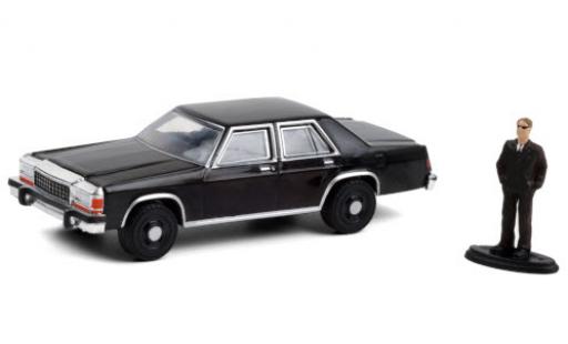 Modellautos Ford LTD 1/64 Greenlight Crown Victoria schwarz 1987 avec figurine Ford LTD 1/64 Greenlight Crown Victoria schwarz 1987 avec figurine modellautos