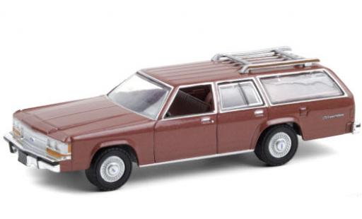 Modellautos Ford LTD 1/64 Greenlight Crown Victoria Wagon mettalic rot 1989 Ford LTD 1/64 Greenlight Crown Victoria Wagon mettalic rot 1989 modellautos