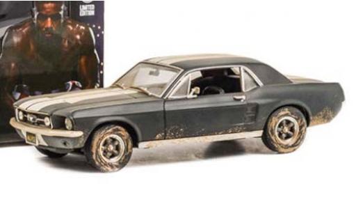 Ford Mustang 1/18 Greenlight blau/weiss Creed II 1967 verschmutzt modellautos