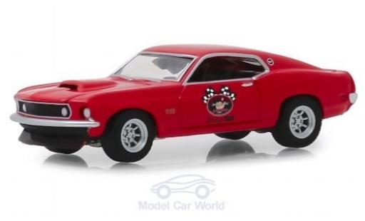 Ford Mustang 1/64 Greenlight BOSS 429 rot/Dekor 1969 modellautos