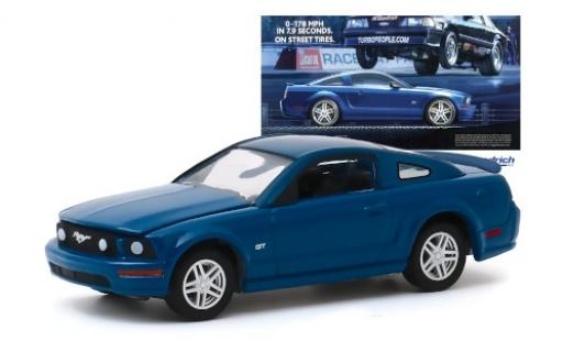 Ford Mustang 1/64 Greenlight GT blau 2009 modellautos