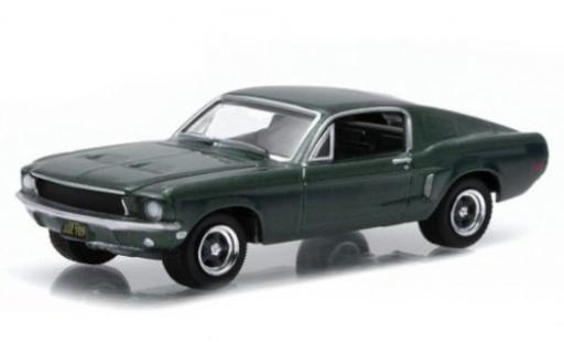 Ford Mustang 1/64 Greenlight GT mettalic grün Adif (E) 1968 modellautos
