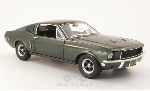 Ford Mustang 1/18 Greenlight GT mettalic grün Bullitt 1968 modellautos