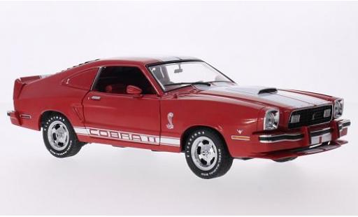 Ford Mustang 1/18 Greenlight II Cobra II rot/weiss 1978 modellautos
