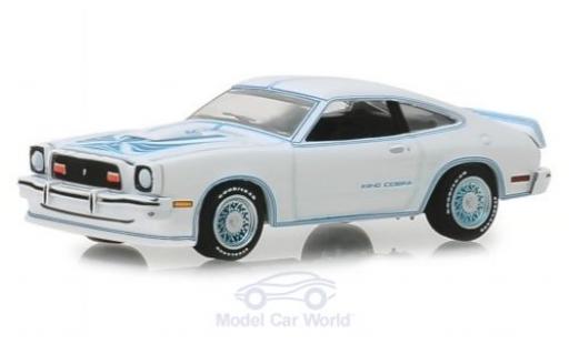 Ford Mustang 1/64 Greenlight II King Cobra weiss/blau 1978 modellautos