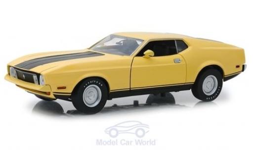 Ford Mustang 1/18 Greenlight Mach1 Eleanor gelb/schwarz Gone in 60 Seconds 1973 modellautos