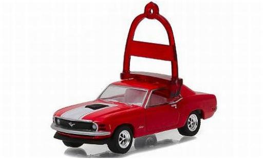 Ford Mustang 1/64 Greenlight mettalic rot/Dekor 1970 vacances Ornaments Series 1 sans Vitrine modellautos