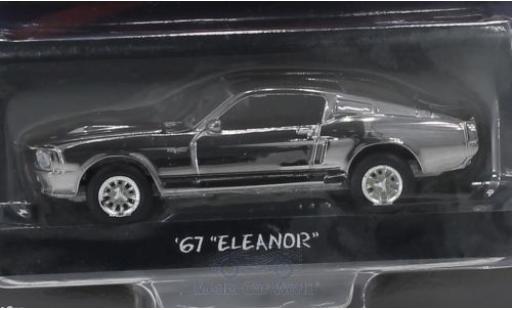 Ford Mustang 1/64 Greenlight Shelby GT500 chrom/schwarz Gone in 60 Seconds 1967 Eleanor modellautos