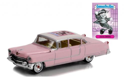 Modellautos Cadillac Fleetwood 1/64 Greenlight 60 Special rosa/weiss Garbage Pail Kids - Hound Dog 1955 Cadillac Fleetwood 1/64 Greenlight 60 Special rosa/weiss Garbage Pail Kids - Hound Dog 1955 modellautos