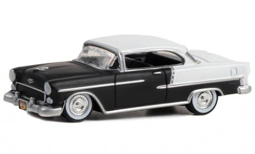 Modellautos Chevrolet Bel Air 1/64 Greenlight Bel air matte noir/blanche 1955 Chevrolet Bel Air 1/64 Greenlight Bel air matte noir/blanche 1955 modellautos