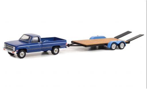 Modellautos Chevrolet C-20 1/64 Greenlight blau 1981 Chevrolet C-20 1/64 Greenlight blau 1981 modellautos