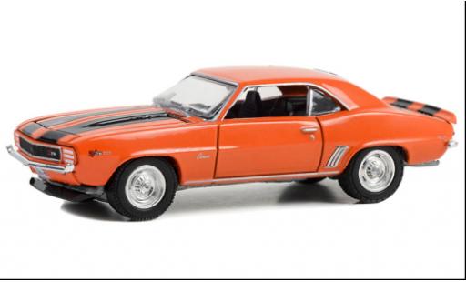 Chevrolet Camaro 1/64 Greenlight Z28 orange/schwarz 1969 modellautos