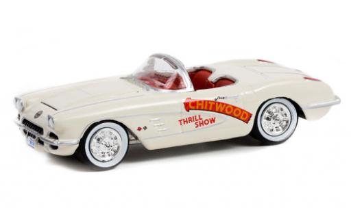 Chevrolet Corvette 1/64 Greenlight (C1) Cabrio Chitwood 1958 modellautos
