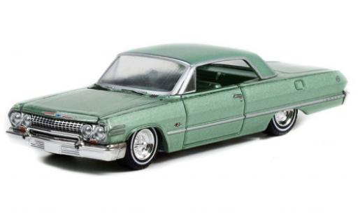 Chevrolet Impala 1/64 Greenlight Lowrider metallise grün 1963 modellautos