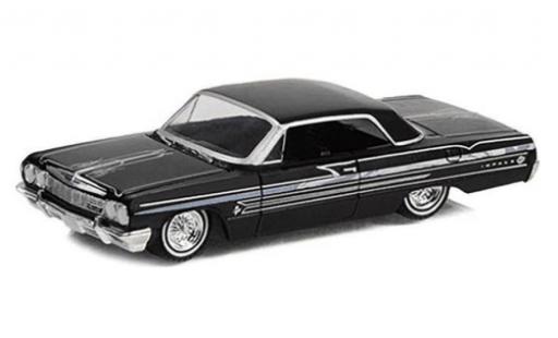 Chevrolet Impala 1/64 Greenlight Lowrider schwarz 1964 modellautos