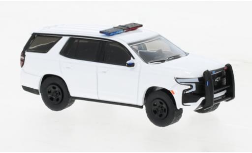 Chevrolet Tahoe 1/64 Greenlight Police Pursuit Vehicle weiss Police (USA) 2022 modellautos