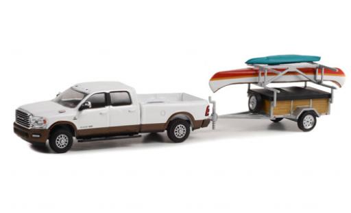 Modellautos Dodge RAM 1/64 Greenlight 2500 limited Longhorn blanche 2022 Dodge RAM 1/64 Greenlight 2500 limited Longhorn blanche 2022 modellautos