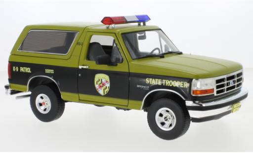 Modellautos Ford Bronco 1/18 Greenlight Maryland State Police 1996 Ford Bronco 1/18 Greenlight Maryland State Police 1996 modellautos