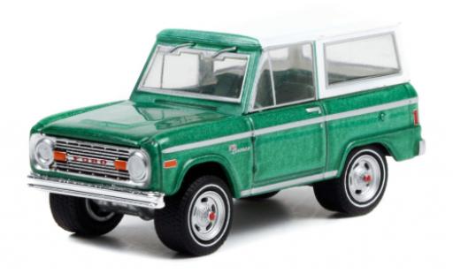 Modellautos Ford Bronco 1/64 Greenlight metallise grün/weiss 1977 Ford Bronco 1/64 Greenlight metallise grün/weiss 1977 modellautos