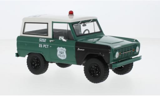 Ford Bronco 1/24 Greenlight NYPD - Nouveau York City Police Departement 1967 modellautos