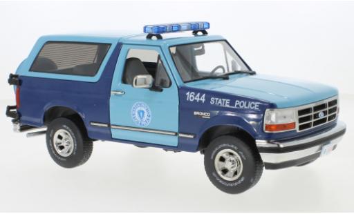 Modellautos Ford Bronco 1/18 Greenlight XLT Massachusetts State Police 1996 Ford Bronco 1/18 Greenlight XLT Massachusetts State Police 1996 modellautos