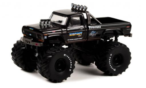 Ford F-250 1/64 Greenlight noire Bigfoot 1974 modellautos