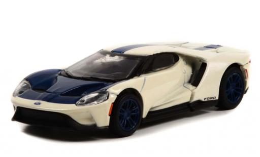 Modellautos Ford GT 1/64 Greenlight Heritage Edition weiss/blau 2022 Ford GT 1/64 Greenlight Heritage Edition weiss/blau 2022 modellautos