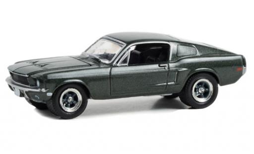 Ford Mustang 1/64 Greenlight GT Fastback metallise grün 1968 modellautos