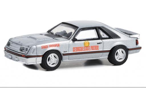 Ford Mustang 1/64 Greenlight GT Georgia State Patrol - State Trooper 1982 modellautos