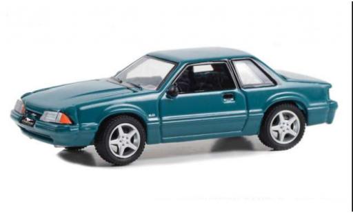 Ford Mustang 1/64 Greenlight LX 5.0 metallise vert 1992 modellautos