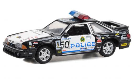 Ford Mustang 1/64 Greenlight LX Blue Line Racing 1993 modellautos