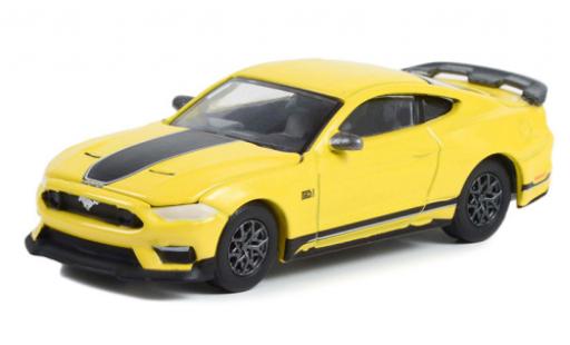 Ford Mustang 1/64 Greenlight Mach 1 gelb 2021 modellautos