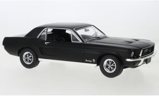 Ford Mustang 1/18 Greenlight matte noir 1968 modellautos